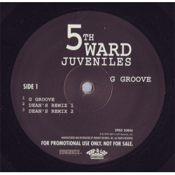 5th Ward Juveniles - G Groove (Remixes), 12", Promo