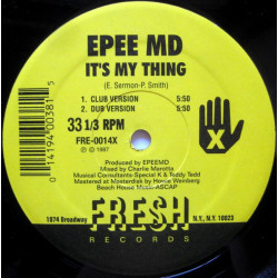 EPEE MD - It's My Thing / You're A Customer, 12", Reissue