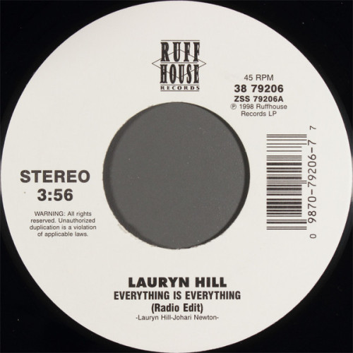 Lauryn Hill - Everything Is Everything / Ex-Factor, 7"