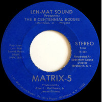 Matrix-5 - The Bicentennial Boogie, 7"