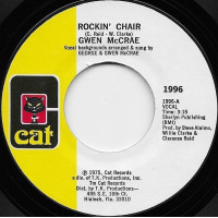 Gwen McCrae - Rockin' Chair / It Keeps On Raining, 7"