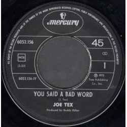 Joe Tex - You Said A Bad Word, 7"