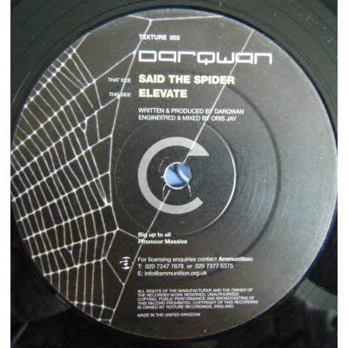 Darqwan - Said The Spider / Elevate, 12"