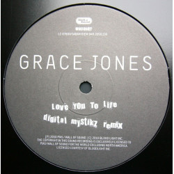Grace Jones - Love You To Life (Digital Mystikz Remix), 12", Single Sided