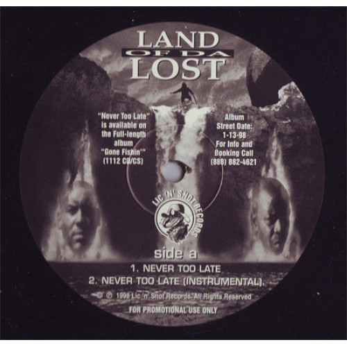 Land Of Da Lost - Never Too Late, 12", Promo