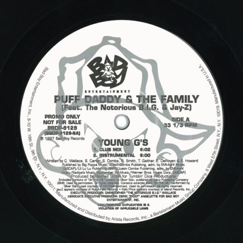 Puff Daddy & The Family - Young G's / What You Gonna Do?, 12", Promo