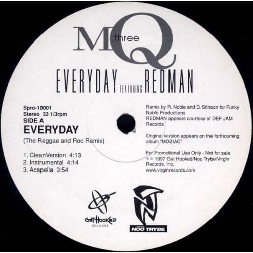 MQthree - Everyday, 12", Promo