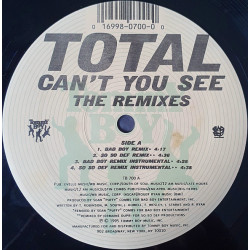 Total - Can't You See (The Remixes), 12"