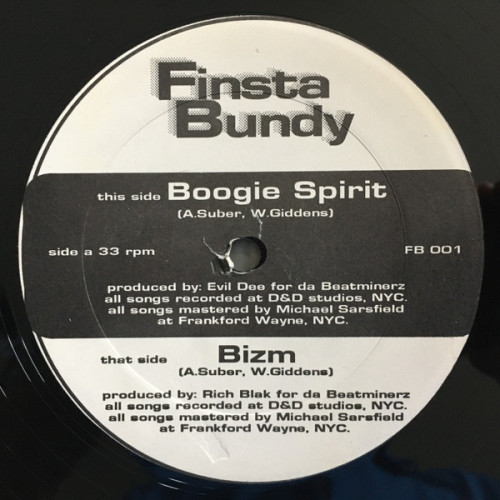 Finsta Bundy - Boogie Spirit / Bizm, 12"