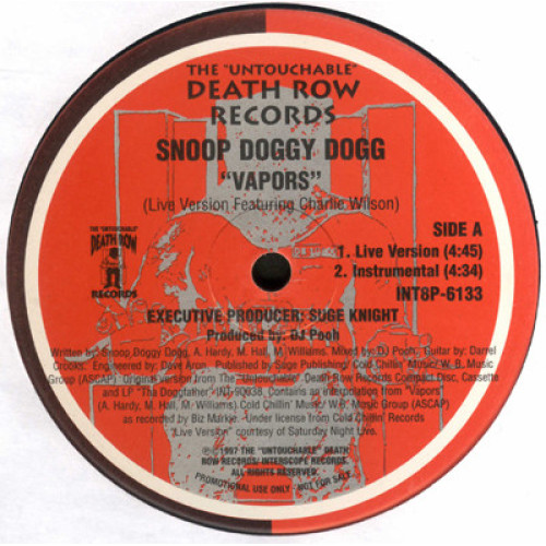 Snoop Doggy Dogg - Vapors, 12", Promo