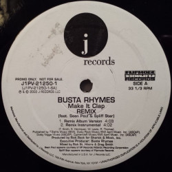 Busta Rhymes - Make It Clap (Remix), 12", Promo