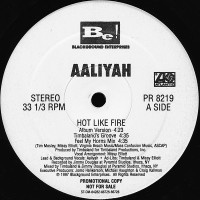 Aaliyah - Hot Like Fire, 12", Promo