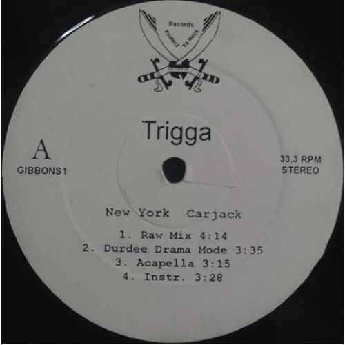 Trigga - New York Carjack / No Tomorrow, 12"