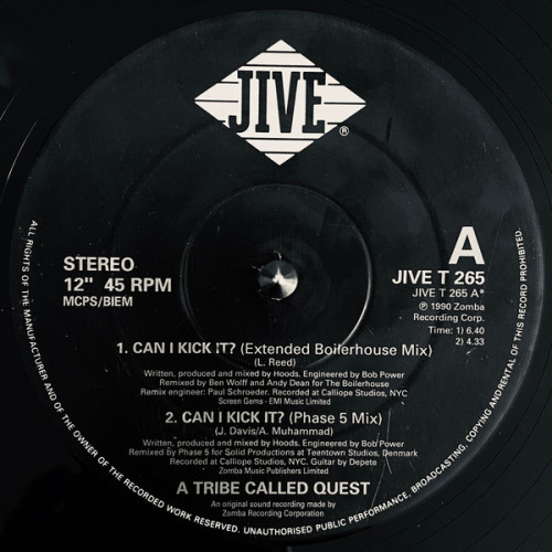 A Tribe Called Quest - Can I Kick It?, 12"