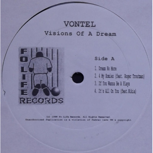 Vontel - Vision Of A Dream, LP, Sampler