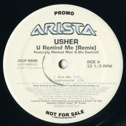 Usher - U Remind Me (Remix), 12", Promo