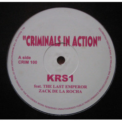 KRS1 / Cipher Complete - Criminals In Action / Bring Hip Hop Back, 12"