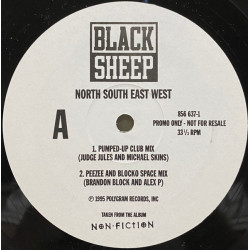 Black Sheep - North South East West, 12", Promo