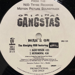 The Almighty RSO - War's On, 12", Promo