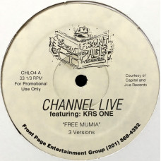 Channel Live Featuring KRS-One - Free Mumia, 12", Promo