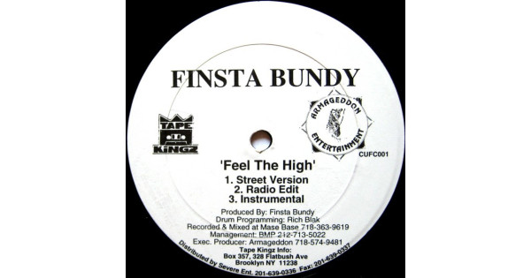 Finsta Bundy - Feel The High レコード 12 FINSTA BUNDY - Feel The High Pt. II - EBBTIDE RECORDS