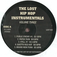 Various - The Lost Hip Hop Instrumentals Volume Three, 12"