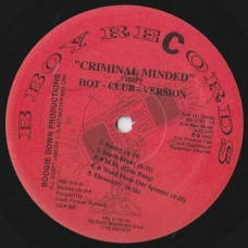 Boogie Down Productions - Criminal Minded (Hot-Club-Version), LP, Reissue