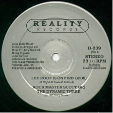 Rock Master Scott And The Dynamic Three - The Roof Is On Fire, 12