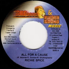 Richie Spice / Firehouse Crew - All For A Cause / World Jam Rhythm, 7"