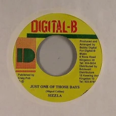 Sizzla - Just One Of Those Days, 7", Repress
