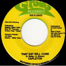 Capleton - That Day Will Come, 7"