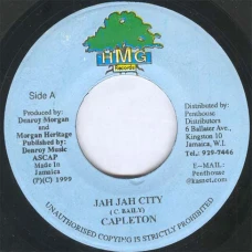 Capleton / Jackwell Miyah - Jah Jah City / Ethiopian Prayer, 7", Repress