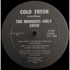 The Members Only Crew - You're Not Down, 12"