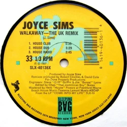 Joyce Sims - Walkaway - The UK Remix, 12"