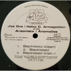 Arsonists / Anomolies / El Battalion - Blacklisted / MC Squared, 12"