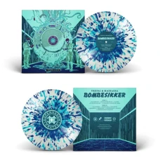 Trepac & Machacha - Bombesikker, LP (Milky Clear w. Royal Blue & Turquoise Splatter)