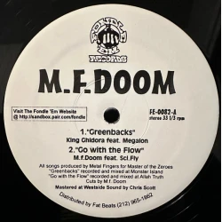 M.F. Doom - Greenbacks / Go With The Flow, 12"
