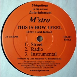 M'stro - This Is How I Feel, 12"