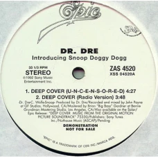 Dr. Dre Introducing Snoop Doggy Dogg - Deep Cover, 12"