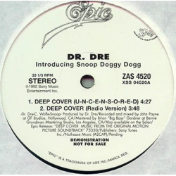 Dr. Dre Introducing Snoop Doggy Dogg - Deep Cover, 12"
