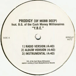 Prodigy Feat. B.G. - Y.B.E., 12", Promo