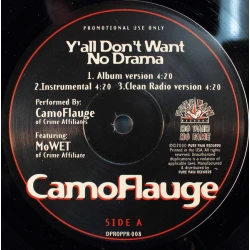 CamoFlauge - Y'all Don't Want No Drama, 12", Promo