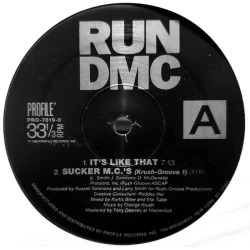 Run-DMC - It's Like That / Sucker M.C.'s, 12", Reissue