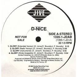 D-Nice - Glory / It's All About Me, 12", Promo