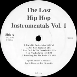 Various - The Lost Hip Hop Instrumentals Vol. 1, LP