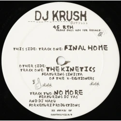 DJ Krush - Final Home, 12", Promo, Sampler