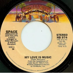 Space - My Love Is Music, 7", Styrene