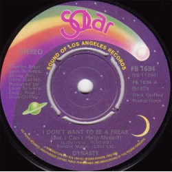Dynasty - I Don't Want To Be A Freak (But I Can't Help Myself), 7"