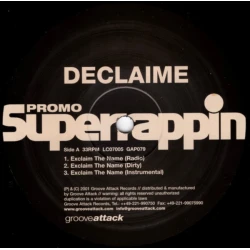 Declaime - Exclaim The Name, 12", Promo