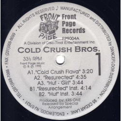 Cold Crush Bros. - Cold Crush Flava / Resurected, 12"